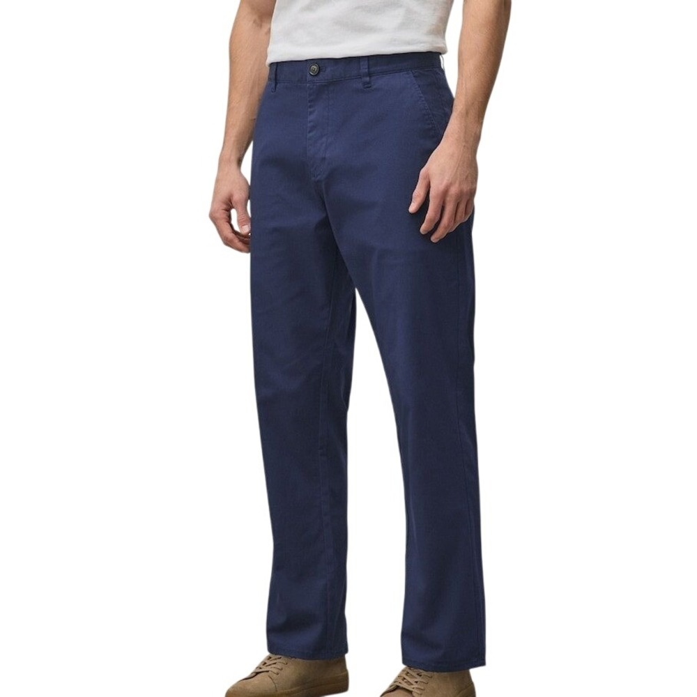 NWT Dress-N-Comfort Chino Pants Men's 32x30 Blue Cotton Spandex Stretch Casual